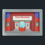 Boucle De Ceinture Rectangulaire Retro Movie Theater Belt Buckle<br><div class="desc">Les étoiles sont en pleine force sur ce Retro Movie Theater Belt Buckle - à la fois les étoiles dans le ciel nocturne et les étoiles sur l'écran d'argent. Ce style des années 1960, minimaliste, présente l'extérieur d'une maison de cinéma classique de l'âge d'or du cinéma. Le bâtiment rouge a...</div>