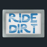 Boucle De Ceinture Rectangulaire Ride Dirt<br><div class="desc">Tout le vélo est génial mais vous êtes un VTT au coeur...  vous savez que la saleté sous vos roues est la meilleure chose à raser. Et vous le ferez partager !</div>