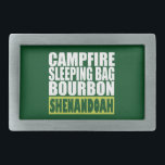 Boucle De Ceinture Rectangulaire Sac couché de feu de camp Bourbon Shenandoah<br><div class="desc">De quoi d'autre avez-vous besoin dans la vie ? La vie en plein air vous appelle à Shenandoah !</div>