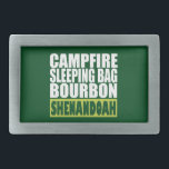 Boucle De Ceinture Rectangulaire Sac couché de feu de camp Bourbon Shenandoah<br><div class="desc">De quoi d'autre avez-vous besoin dans la vie ? La vie en plein air vous appelle à Shenandoah !</div>