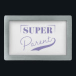 Boucle De Ceinture Rectangulaire Super parent<br><div class="desc">Super Parent est un design de script moderne qui célèbre la sagesse et l'amour des Parents. Ce design est également disponible pour tous les membres de votre famille,  alors assurez-vous de le consulter sur le magasin!</div>