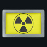 Boucle De Ceinture Rectangulaire Symbole de radiation<br><div class="desc">Symbole de radiation</div>