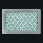 Boucle De Ceinture Rectangulaire Turquoise<br><div class="desc">Belle conception de ceinture turquoise tendance. Ajoutez à votre garde-robe une petite touche supplémentaire.</div>