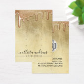 Boucle d'oreille avec logo et gouttes de paillette (Bureau)