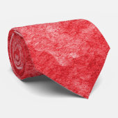 Boucles d'aquarelle rouge - Cravate monogramme (Roulé)