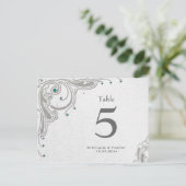 Boucles d'argent + bijoux d'aqua Numéro de table d (Debout devant)