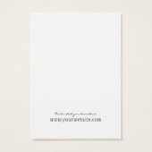 Boucles de bijoux - Carte d'affichage ・ Fleur sauv (Dos)