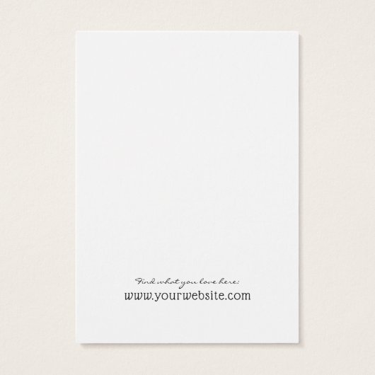 Boucles de bijoux - Carte d'affichage ・ Fleur sauv (Dos)