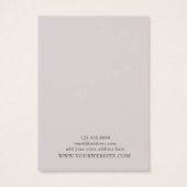 Boucles de bijoux - Carte d'affichage ・ Or Rose mo (Dos)