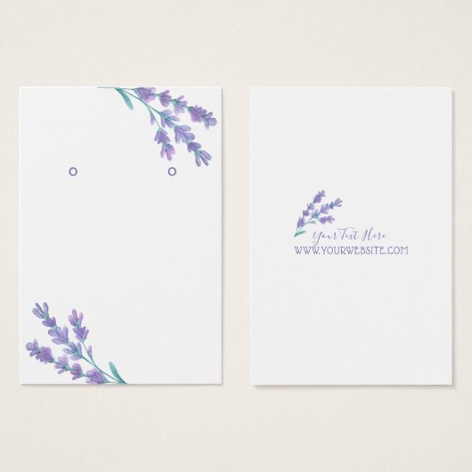 Boucles de bijoux ・ Fleurs de lavande (Devant & derrière)