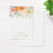 Boucles de fleurs d'aquarelle Bijoux Cartes d'affi (Bureau)