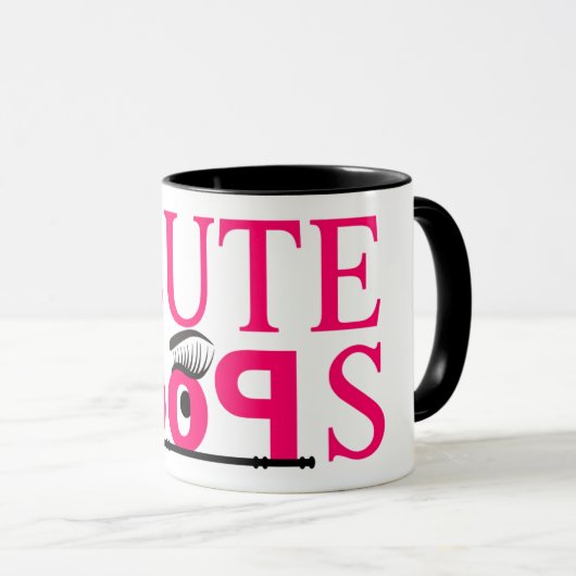 Boucles de Flûte Mug à deux tons (Devant droit)