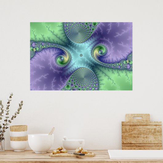 Boucles de fruits - Poster fractal (Cuisine)