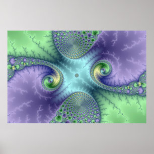 Boucles de fruits - Poster fractal