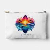Boucles De Surf Coucher De Soleil Pochette À Poche (Recto)
