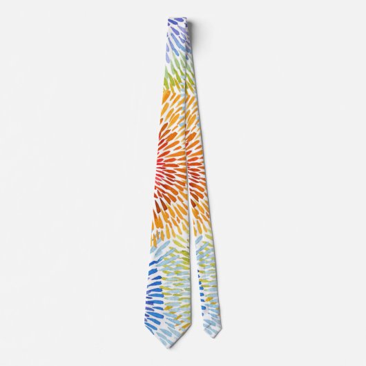 Boucles de teinture à cravate multicolore (Devant)