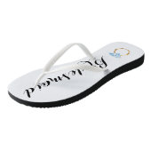 Boucles de tongs de la demoiselle d'honneur avec a (Incliné)