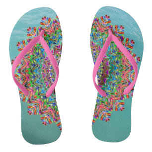 Boucles de tongs de mandala vibrantes