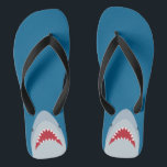 Boucles de tongs de requin<br><div class="desc">requin, grand, blanc, dessin animé, océan, poisson, cool, génial, enfants</div>