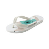 Boucles de tongs pour enfants Dachshund Customisée (Incliné)