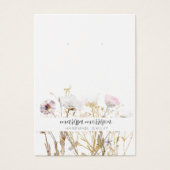 Boucles d'or rose à oreille Fleur sauvage Botaniqu (Devant)