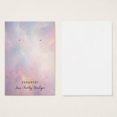 Boucles d'oreille Abstraits Nuages Bijoux Cartes d (Devant & derrière)