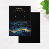 Boucles d'oreille Bleu Or Agate Bijoux Display Car (Bureau)