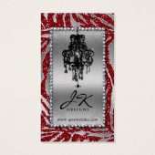 Boucles d'oreille Cartes d'affichage Cute Zebra Ch (Dos)