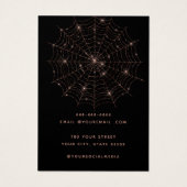 Boucles d'oreille en or noir et rose moderne Carte (Dos)