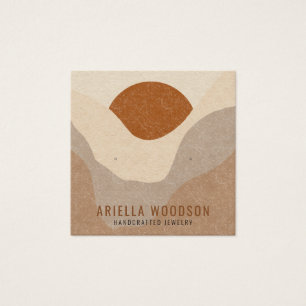 Boucles d'oreilles Abstraites en terre cuite de sa