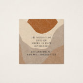 Boucles d'oreilles Abstraites en terre cuite de sa (Dos)