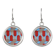 Boucles d'oreilles Abstraites rétro