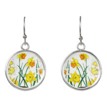 Aquarelle florale printanière jonquille enjouée go