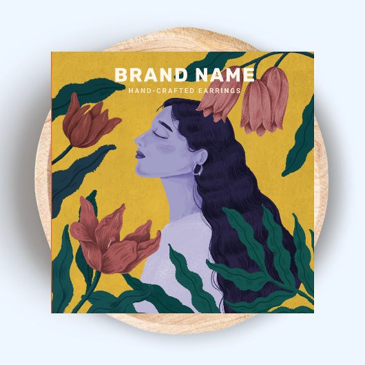 Boucles d'oreilles de bijoux Porte-fleurs botaniqu