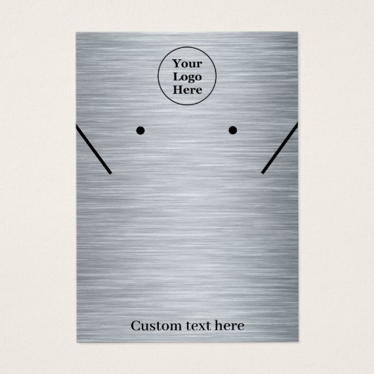 Boucles d'oreilles élégantes en collier d'argent C (Devant)