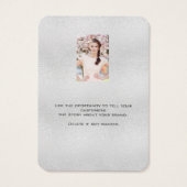 Boucles d'oreilles en argent bijoux carte d'affich (Dos)