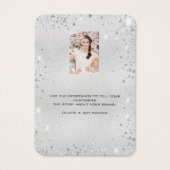 Boucles d'oreilles en argent parties scintillant m (Dos)