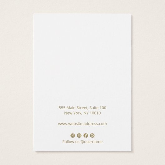 Boucles d'oreilles en blanc uni (Dos)