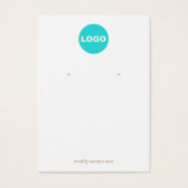 Boucles d'oreilles en blanc uni (Devant)