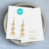 Boucles d'oreilles en blanc uni