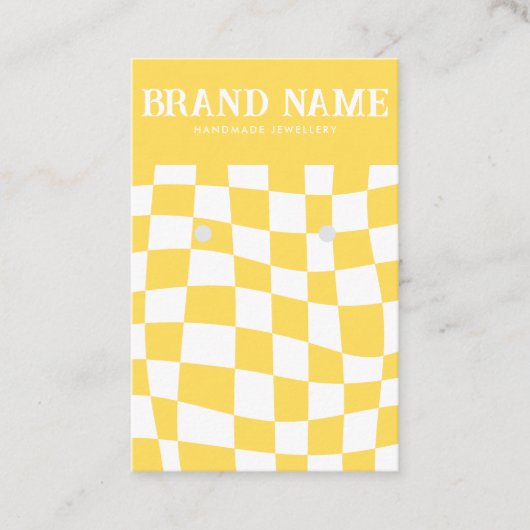 Boucles d'oreilles en gras rétro Carte d'affichage (Devant)