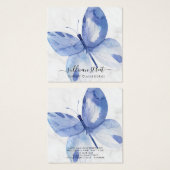 Boucles d'oreilles en marbre papillon Carte d'affi (Devant & derrière)