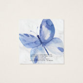 Boucles d'oreilles en marbre papillon Carte d'affi (Dos)