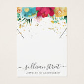 Boucles d'oreilles en or floral Collier Display Ca (Devant)