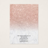 Boucles d'oreilles en or rose en marbre parties sc (Dos)