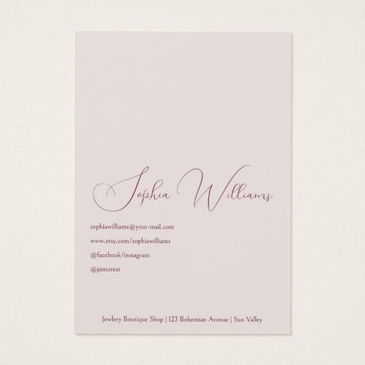 Boucles d'oreilles et collier de coquelicot Carte (Dos)