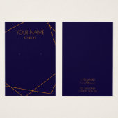 Boucles d'oreilles géométriques bleues et oranges (Devant & derrière)