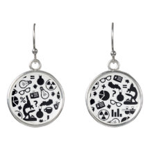 La Science pour le motif de scientifique (noir et