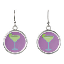 Boucles d'oreilles margarita violettes