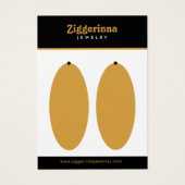 Boucles d'oreilles modernes Bijoux Carte d'afficha (Devant)